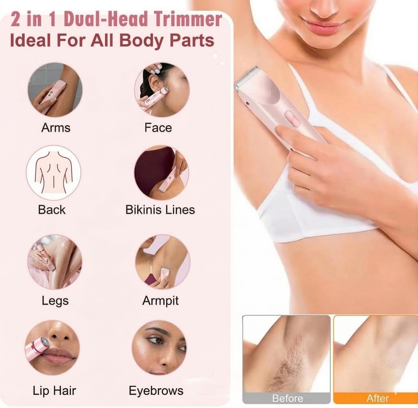 Dual Head Bikini Shaver